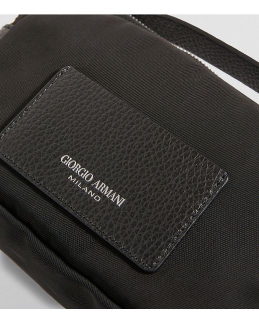 Giorgio Armani Black Mini Crossbody Bag for men