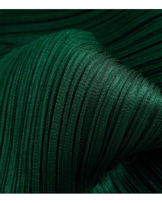 Pleats Please Issey Miyake Green New Colorful Basics Long-Sleeve Top