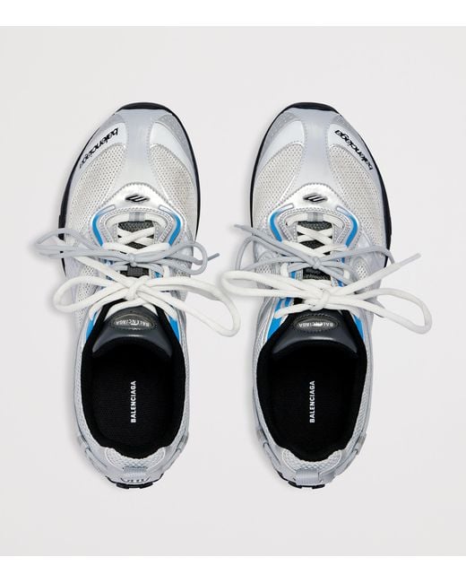 Balenciaga White Radar Gradient Lines Sneakers
