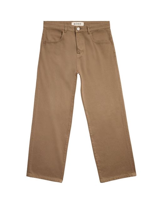 Rohe Brown Cotton Straight Jeans for men