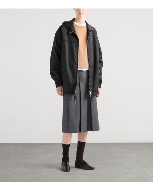 Prada Black Re-Nylon Hooded Jacket
