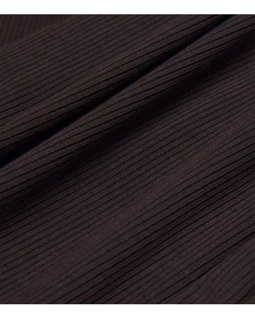 Skims Black Soft Lounge Ribbed Pyjama Set