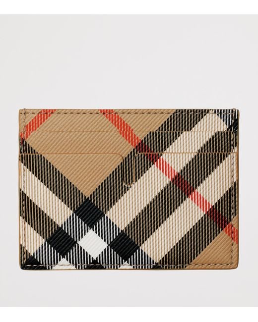 Burberry Black Check Card Holder