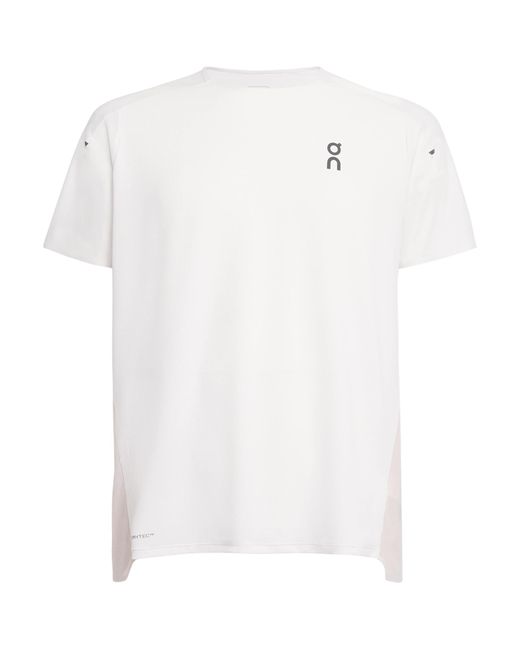 On Shoes White Performance T-Shirt for men