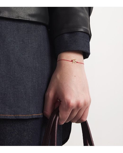 RedLine Red And Diamond Snake String Bracelet