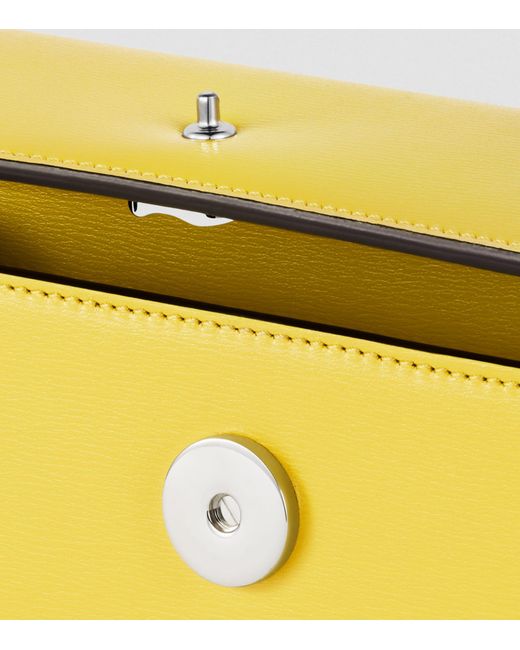 Cartier Yellow Mini Calfskin Panthère De Cross-body Bag