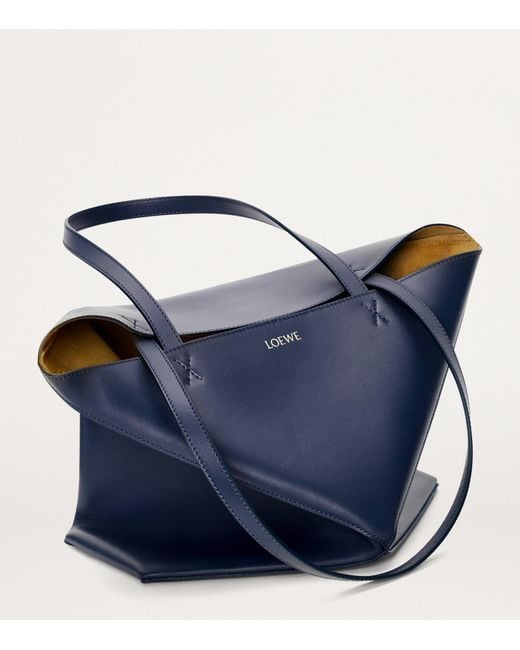 Loewe Blue Puzzle Medium Shopper Bag