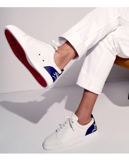 Christian Louboutin White Fun Louis Junior Low-Top Sneakers for men