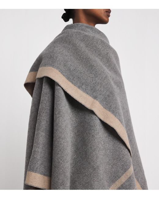 Max Mara Gray Cashmere Scarf