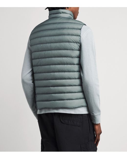 C P Company Green D.D. Shell Quilted Down Gilet for men