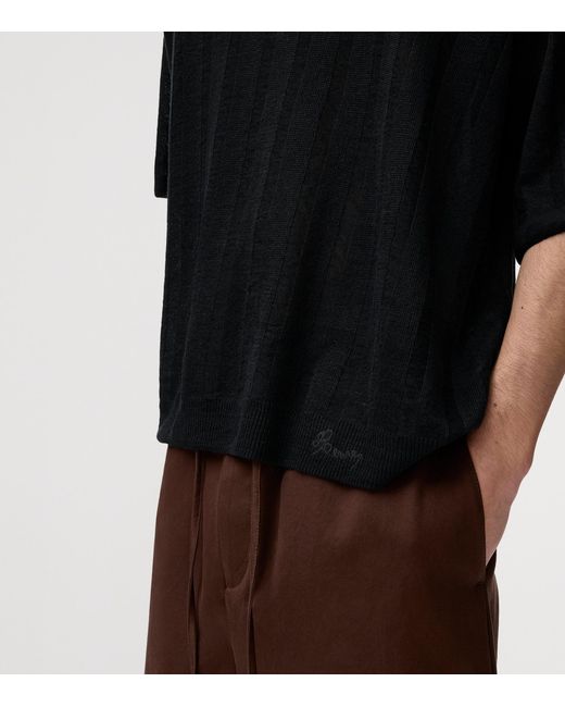 Loewe Black X Paula' Ibiza Linen-Blend T-Shirt for men
