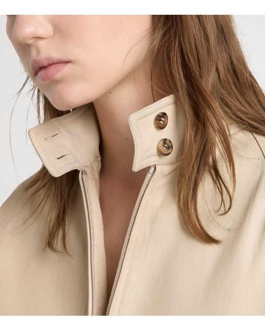 Prada Natural Nappa Leather Blouson Jacket