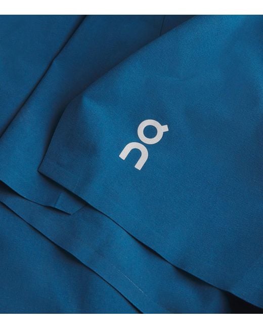 On Shoes Blue Train Shorts for men