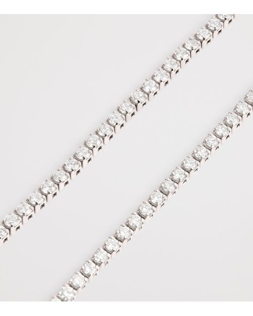 SHAY White And Diamond Threads Tennis Choker