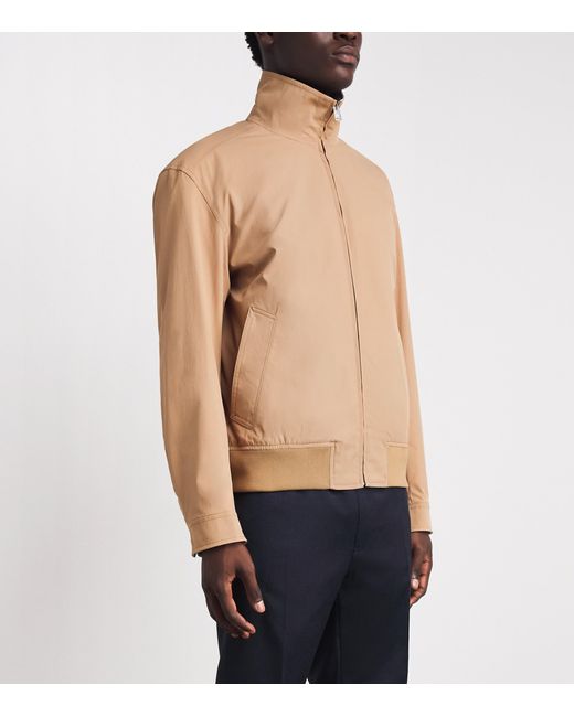 Boss Natural Check-Lined Water-Repellent Jacket for men
