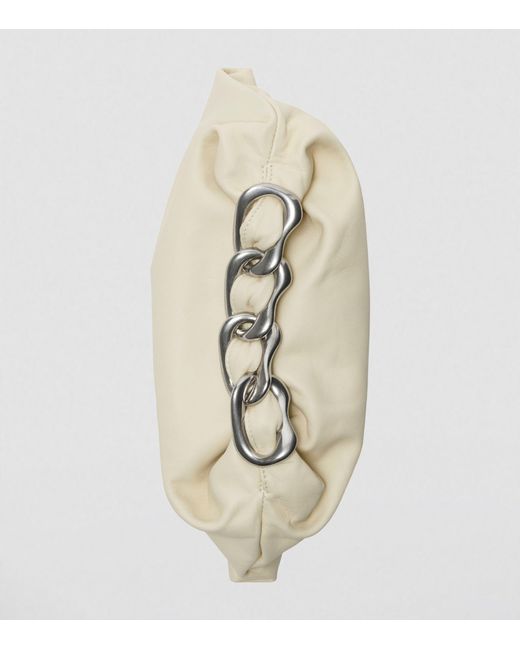 Burberry White Mini Leather Swan Top-handle Bag