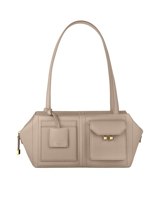 Chopard Natural Leather Ice Cube Shoulder Bag