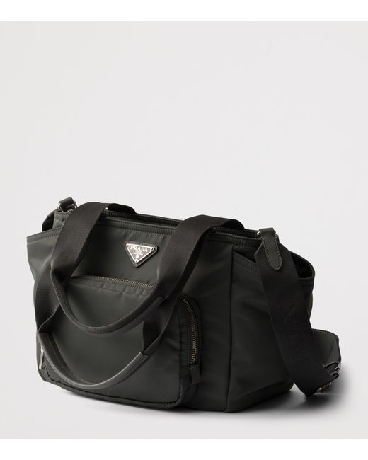 Prada Black Re-Nylon Tote Bag