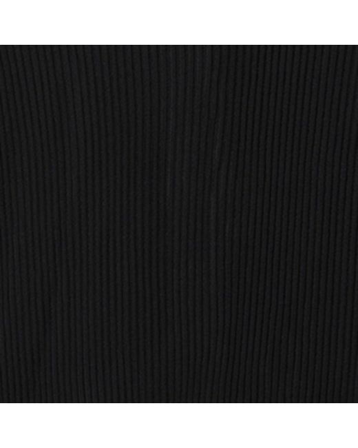 Burberry Black Rib-knit Shirt Cardigan