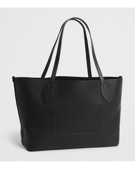 Mulberry Black Grained Leather Tree Tote Bag