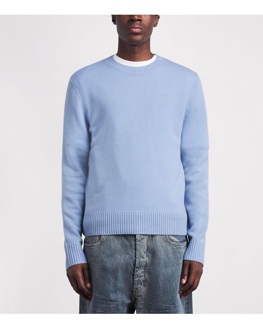 Won Hundred Blue Cashmere Rune Sweater for men
