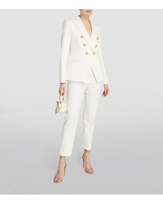 Veronica Beard White Miller Dickey Blazer