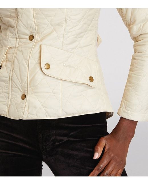 Barbour Natural Flyweight Cavalry Quilted Jacket