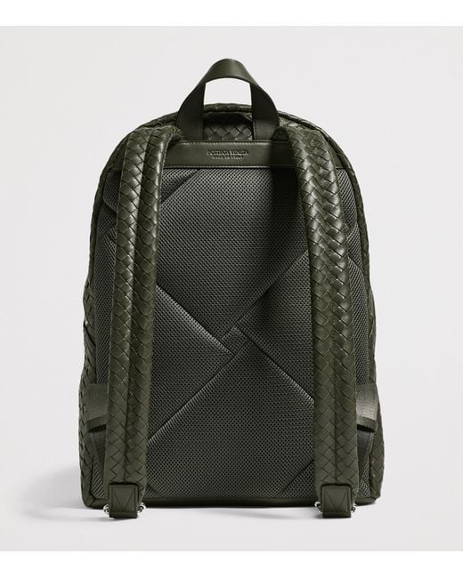Bottega Veneta Green Leather 1975 Backpack for men