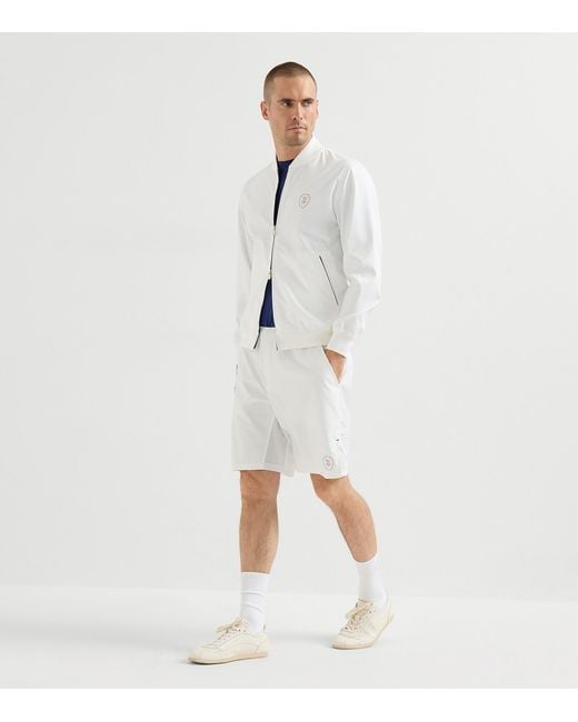 Brunello Cucinelli White Technical Bermuda Shorts for men