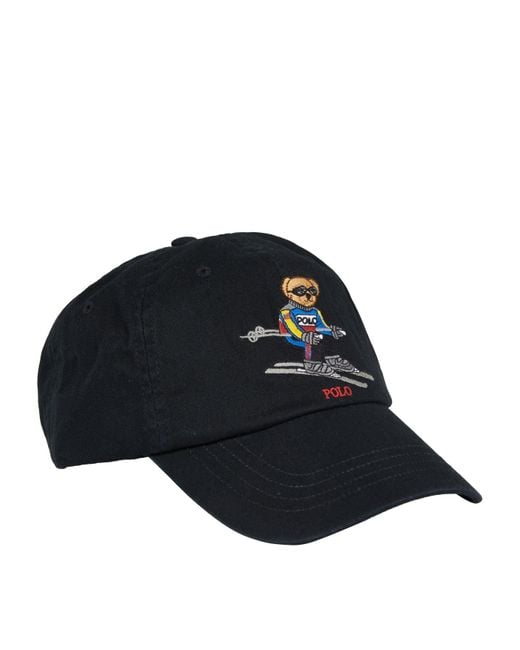 Polo Ralph Lauren Black Polo Bear Cap for men