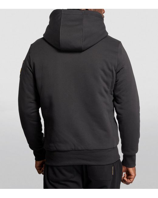 Moose Knuckles Black Linden Bunny Zip-Up Hoodie for men