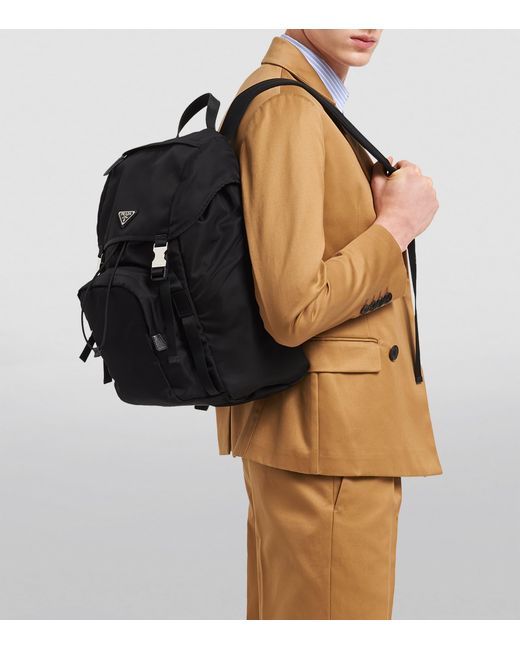 Prada Black Re-Nylon Backpack for men