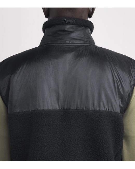 Rains Black Fleece Yermo Gilet for men
