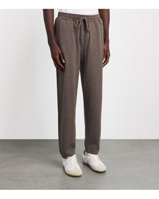 Johnstons Gray Cashmere Lewis Sweatpants for men