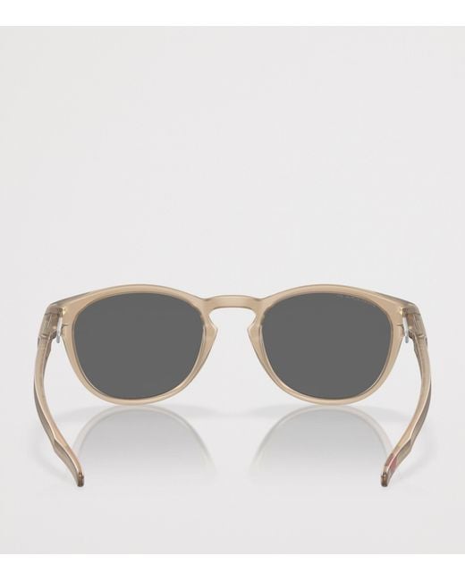 Oakley Gray Latch Introspect Round Sunglasses for men