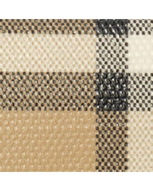 Burberry Natural Check Card Holder Keyring