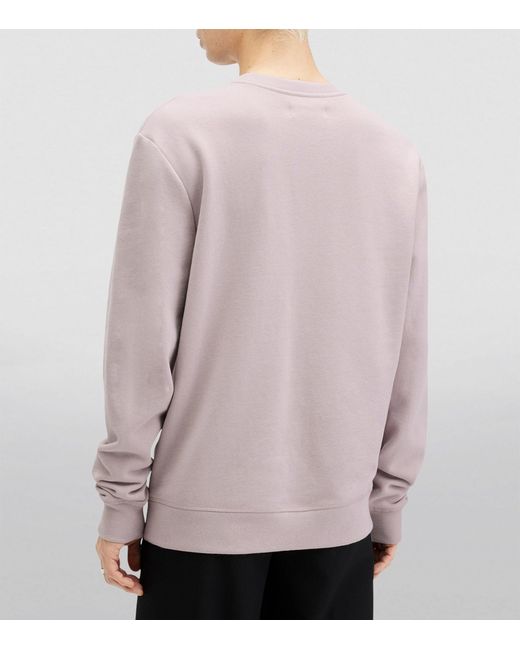 AllSaints Pink Cotton Raven Sweatshirt for men