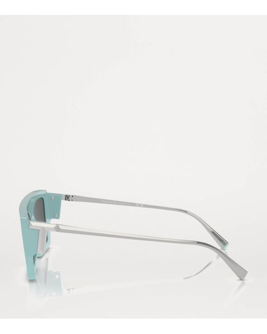 Tiffany & Co Gray Injected Rectangular Sunglasses