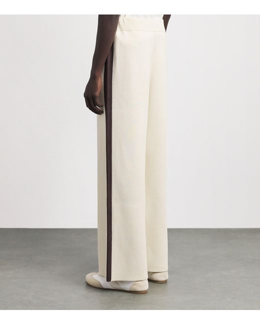 Wales Bonner Natural Knitted Tide Sweatpants for men