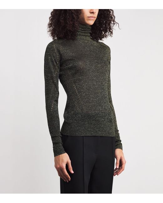 Joseph Black Metallic Lurex Leblanc Sweater