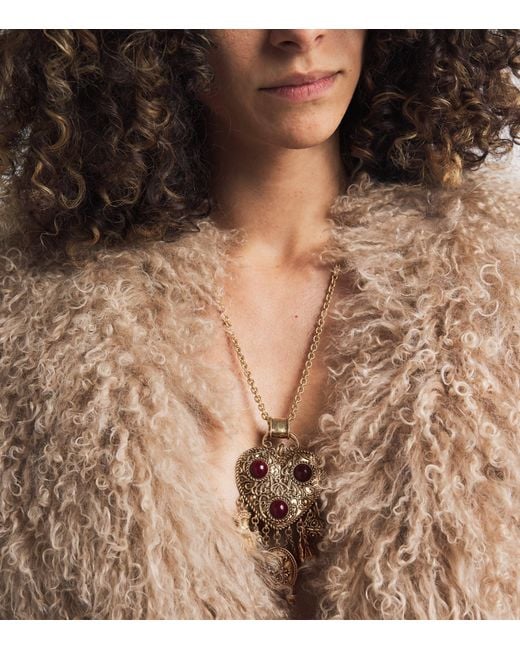 Chloé Metallic Eclectic Charm Necklace