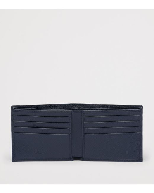 Prada Blue Saffiano Leather Wallet for men