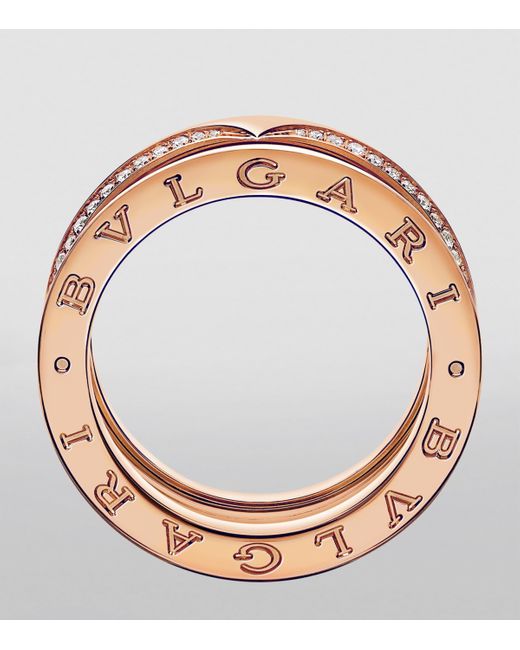BVLGARI Natural And Diamond B.Zero1 Three-Band Ring