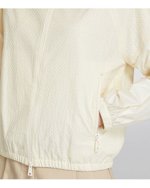 Moncler White Edipo Hooded Jacket