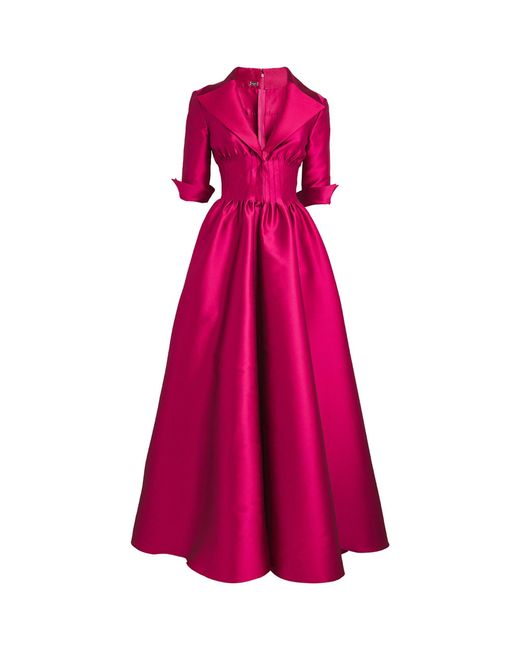 Alexis Mabille Pink Satin Gown
