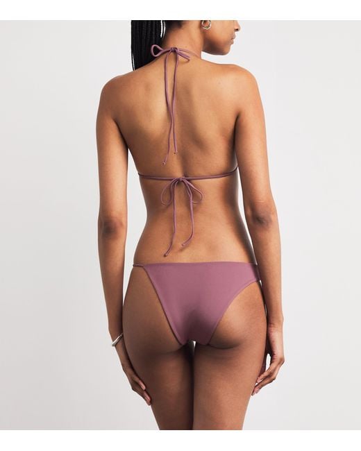 Maygel Coronel Purple Chipi Triangle Bikini