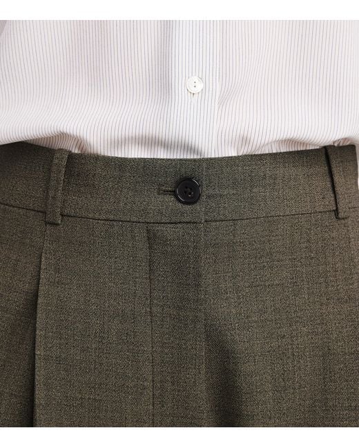 The Row Gray Gianni Sheep Wool Trousers