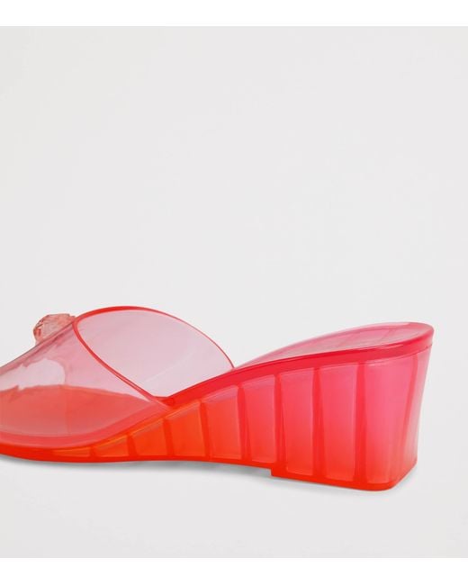 Kurt Geiger Pink Maddison Wedge Mules