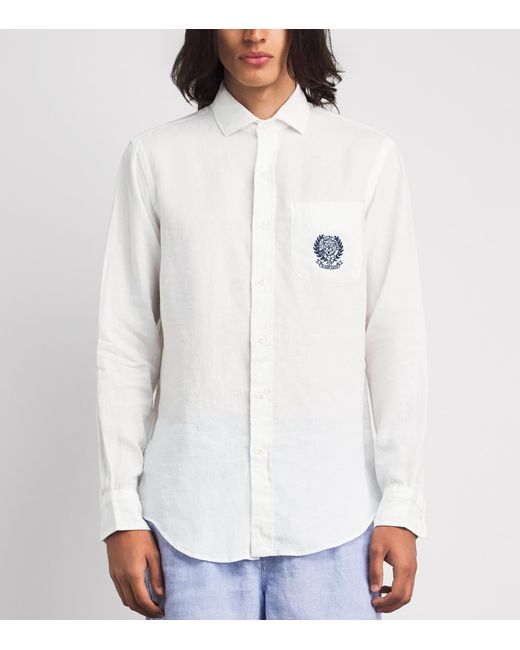 Polo Ralph Lauren White X Wimbledon Cotton Logo Crest Shirt for men