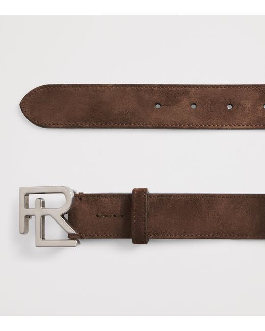 Ralph Lauren Brown Suede Belt for men